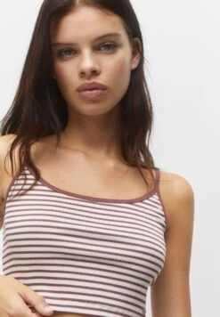 PULL & BEAR Striped CropTopRed Donna T-shirt E Top PUC21D2HM-G11 -Pull & Bear 4d0db44a968a4ebd853c046de195a6c6
