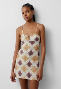 PULL & BEAR PrintedShortVestito EstivoMustard Yellow Donna Vestiti PUC21C14W-E11