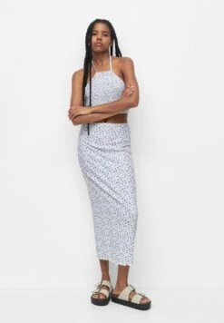 PULL & BEAR Long Floral - Gonna Lunga - Blue -Pull & Bear 4e63e670bb154077a4fedab4ef03157b