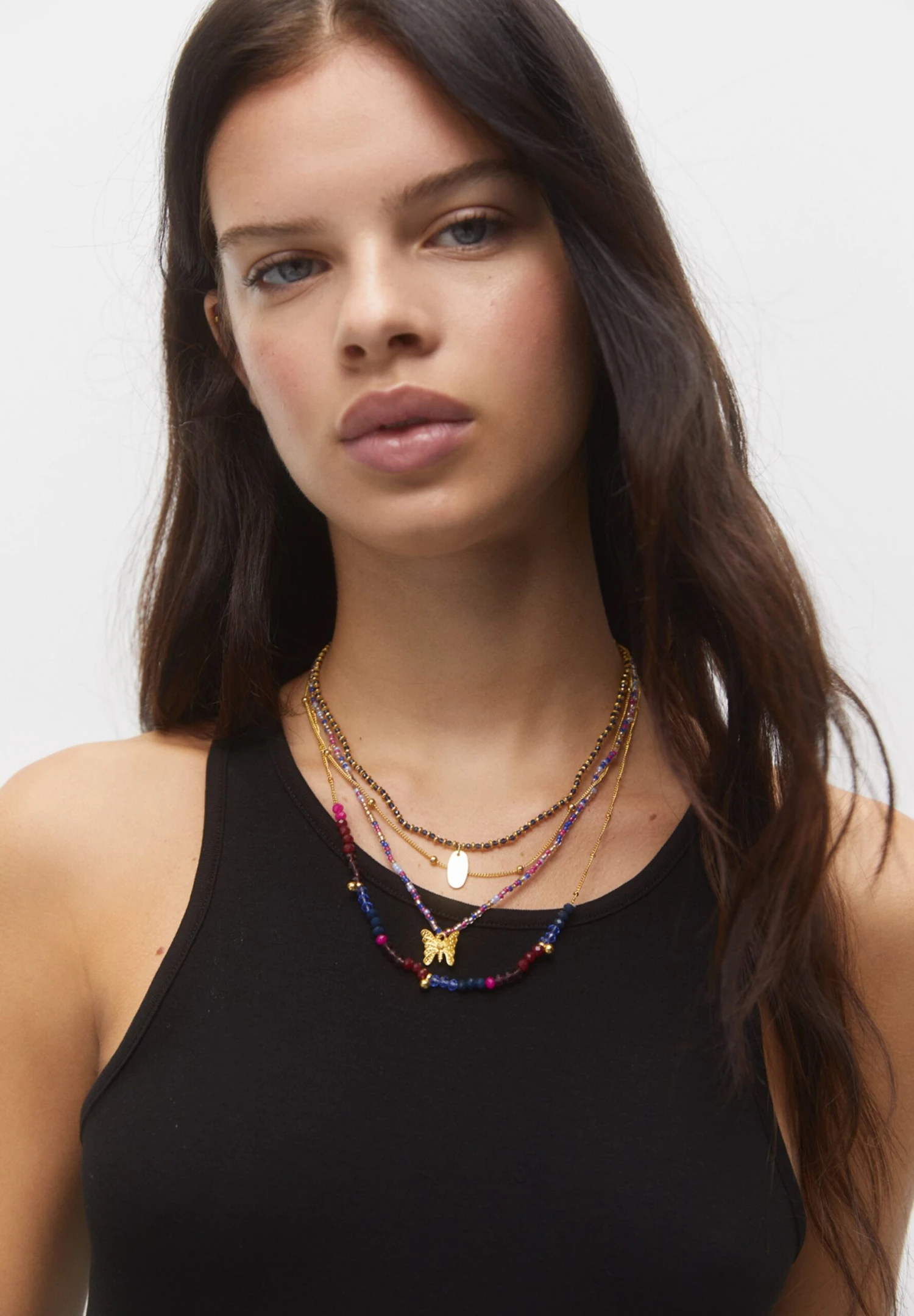 PULL & BEAR Bead-4-Pack Of - Collana - Dark Blue 3 PULL & BEAR Bead-4-Pack Of - Collana - Dark Blue