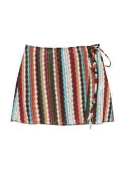 PULL & BEAR Striped Knotted Gonna A CampanaMulti Coloured Donna Gonne PUC21B0JP-T11 -Pull & Bear 52436b5949fd4a41a39ec1f546c4ea74