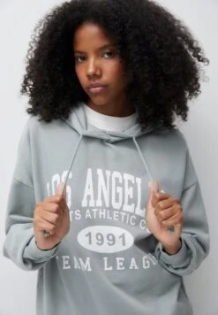 PULL & BEAR Los AngelesFelpaLight Green Donna Felpe PUC21J123-M11 -Pull & Bear 5448fc3a0edc420aba3e07bf61ae0bb0