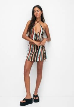 PULL & BEAR Striped Knotted Gonna A CampanaMulti Coloured Donna Gonne PUC21B0JP-T11 -Pull & Bear 59b7da1b41144d27b733f100e986596e