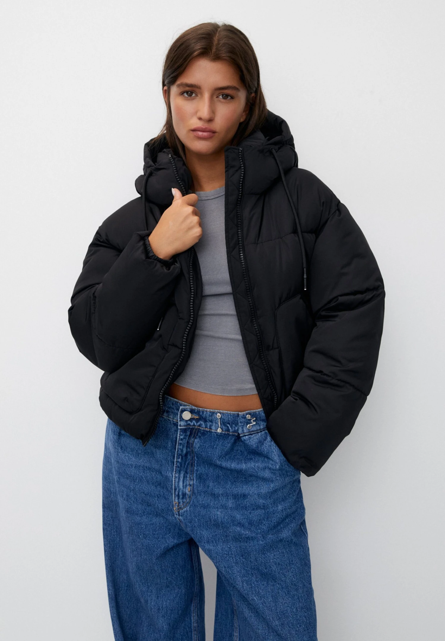 PULL & BEAR CroppedGiacca InvernaleBlack Donna Giacche E Blazer PUC21U0G6-Q11 3 PULL & BEAR CroppedGiacca InvernaleBlack Donna Giacche E Blazer PUC21U0G6-Q11