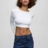 PULL & BEAR Cropped MaglioneWhite Donna Maglieria PUC21I0MU-A11