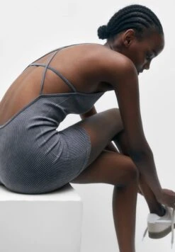 PULL & BEAR Strappy SeamlessTuta JumpsuitDark Grey Donna Tute Jumpsuit PUC21T0A9-C11 -Pull & Bear 5c81717587944e688ebadcaf9cb6ce16