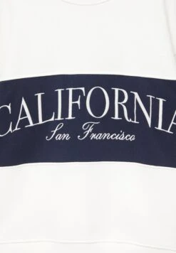 PULL & BEAR California Colour Block Embroidered FelpaWhite Donna Felpe PUC21J118-A11 -Pull & Bear 5d35f8045985404eb1c38481a40887cf