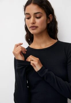 PULL & BEAR BasicMaglietta A Manica LungaBlack Donna T-shirt E Top PUC21D2IS-Q11 -Pull & Bear 5d8e8ed05a8044dea634d5db018071b7