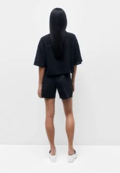 PULL & BEAR Cropped Short SleeveCamiciaBlack Donna Camicie E Bluse PUC21E103-Q11 -Pull & Bear 5e1737d0ad984f66993d4668251950d5