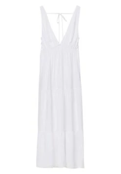 PULL & BEAR V-Neck Vestito LungoWhite Donna Vestiti PUC21C13E-A11 -Pull & Bear 5e4bc01ae2a74522b51fa9e7ae6aad46