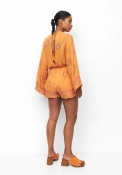 PULL & BEAR Printed RusticTuta JumpsuitOrange Donna Tute Jumpsuit PUC21T0A7-H11 -Pull & Bear 5f58f2bc0a3b4d16abfaef601236b485