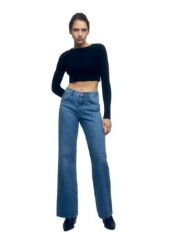 PULL & BEAR Cropped MaglioneMottled Black Donna Maglieria PUC21I0MU-Q11 -Pull & Bear 621059784e3f489ea131234d6eef95dc