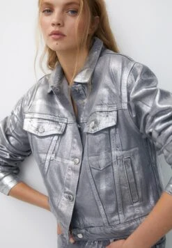 PULL & BEAR Giacca Di JeansSilver Coloured Donna Giacche E Blazer PUC21G0IQ-D11 -Pull & Bear 62af93c2c92549a5beabec823fc8f45b