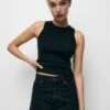 PULL & BEAR High Waist Mom Bermuda- Shorts Di Jeans - Black -Pull & Bear 62fe7fe156f9432796103f0b4fc85b2c