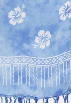 PULL & BEAR Sarong Flowers - Accessorio Da Spiaggia - Blue -Pull & Bear 64ca9220b67342a790f8ec23a5c3d642