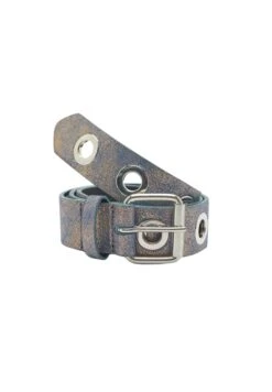 PULL & BEAR Holographic With EyeletsCinturaMetallic Blue Donna Cinture PUC51D04B-K11