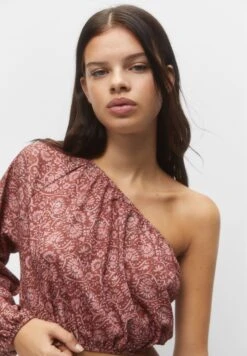 PULL & BEAR Asymmetric - Camicetta - Red -Pull & Bear 6584dd3e366147d199054105efd49638