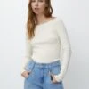 PULL & BEAR Boat NeckMaglioneBeige Donna Maglieria PUC21I0ON-B11