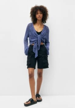 PULL & BEAR Open Knotted CardiganBlue Donna Maglieria PUC21I0OD-K11 -Pull & Bear 6702ff8191c74a8f98d2f2e3ebbfcc62