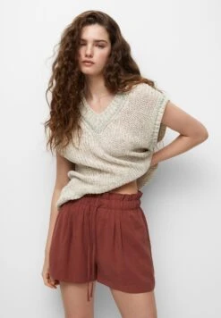 PULL & BEAR Basic Bermuda - Shorts - Copper