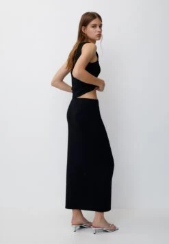 PULL & BEAR Long With Elastic Waistband - Gonna Lunga - Black -Pull & Bear 6952577fd15846d587826fce5fb7293f