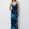 PULL & BEAR Ombré-Long - Vestito Lungo - Blue -Pull & Bear 6a22f276acef45aaad45543cbba62298