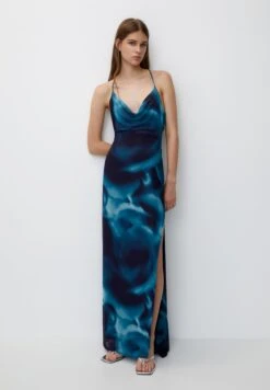 PULL & BEAR Ombré-Long - Vestito Lungo - Blue