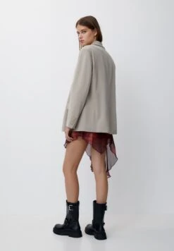 PULL & BEAR Oversize Double-Breasted ButtonedBlazerSand Donna Giacche E Blazer PUC21G0IG-B11 -Pull & Bear 6a2c88c7875e4261a6cc0ff5d44cd77f