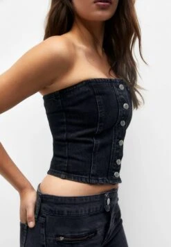 PULL & BEAR CorsetTopBlack Donna Camicie E Bluse PUC21E10A-Q11 -Pull & Bear 6c4bcb10e59841bb86402c3b70d3bd77