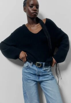 PULL & BEAR With BuckleCinturaMottled Black Donna Cinture PUC51D03W-Q11