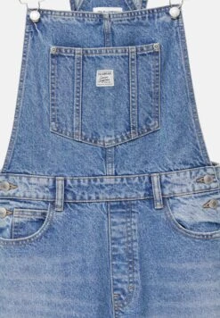 PULL & BEAR Basic- Salopette - Blue Denim -Pull & Bear 6d37b0da19db4ef58a522138d127b35a
