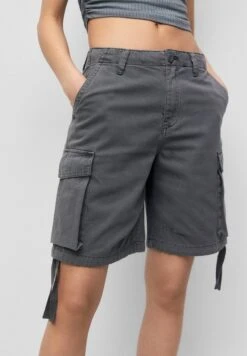 PULL & BEAR Bermuda- Shorts - Dark Grey -Pull & Bear 6e2bb86e33594a6ca36e177243086923