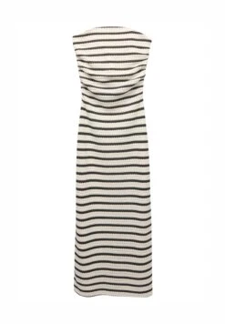 PULL & BEAR STRIPED - MIDI - Tubino - Beige -Pull & Bear 6ea980fdfc9c4c27aabbfdc9f43cebf2
