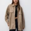 PULL & BEAR Oversize - Cappotto Corto - Brown -Pull & Bear 6ec772e392bc477cb958c6b8397d1614