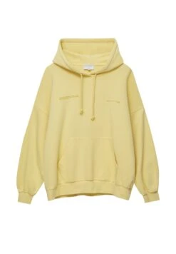 PULL & BEAR With Slogan - Felpa Con Cappuccio - Yellow -Pull & Bear 6ef59642abca4835806de54fedcbcd93