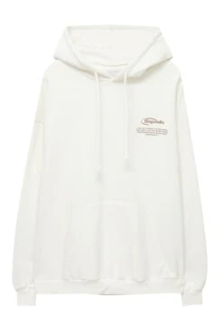 PULL & BEAR Slogan Felpa Con CappuccioBeige Donna Felpe PUC21J11C-B11 -Pull & Bear 6f4b0455867744fe9d7aebd6ca1b0891