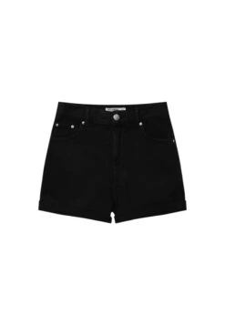 PULL & BEAR High-Waist MomShorts Di JeansBlack Donna Shorts PUC21S0D1-Q11 -Pull & Bear 6f8c4382afb8422e9c4477c29b8c257c
