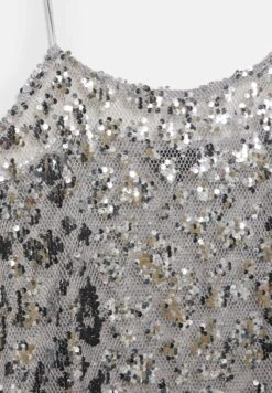 PULL & BEAR SEQUINNED STRAPPY-SHORT - Vestito Elegante - Silver-coloured -Pull & Bear 700312e1d36d4e2189044493c2a22991