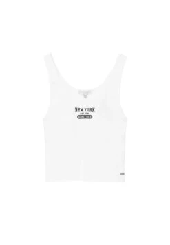 PULL & BEAR With Embroidered DetailTopWhite Donna T-shirt E Top PUC21D2EB-A11 -Pull & Bear 707b6a2787844c7ea0548c6eb106f6c0