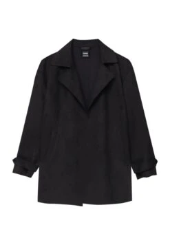 PULL & BEAR With Roll-Up Sleeves - Cappotto Corto - Black -Pull & Bear 70956813cd2a4fc98bf5f43cfdfc37bb