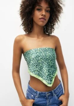 PULL & BEAR Letter PrintSciarpaKhaki Donna Sciarpe PUC51G058-N11