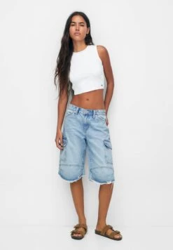 PULL & BEAR With Back Belt Detail TankTopWhite Donna T-shirt E Top PUC21I0OH-A11 -Pull & Bear 7196767f5fcf411290a9827d137ad064