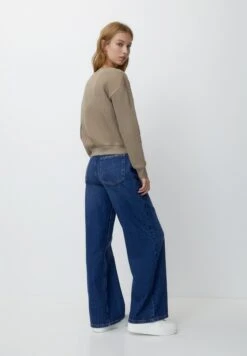 PULL & BEAR Round Neck - Felpa - Ochre -Pull & Bear 71eb559e32cb4dc6acc9bc8a23b49ac7