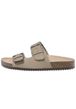 PULL & BEAR With BucklesCiabattineGrey Donna Ciabatte E Zoccoli PUC11A0KB-C11