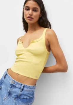 PULL & BEAR With Chest Opening - Strappy - Top - Yellow -Pull & Bear 72b91690f9ba42099cf8cebc48824f0e
