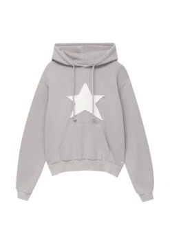 PULL & BEAR Star PatchFelpa Con CappuccioLight Grey Donna Felpe PUC21J11H-C11 -Pull & Bear 740b835375bf4025bf87af78b14af0a6