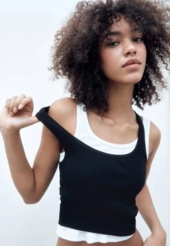 PULL & BEAR Basic TankTopWhite Donna T-shirt E Top PUC21D28H-A11 -Pull & Bear 7426675b9e8d496598f1d15f6873e318