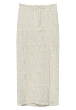 PULL & BEAR Crochet MidiGonna A TubinoBeige Donna Gonne PUC21B0J9-B11 -Pull & Bear 74fabf16c9eb4af2a85bf23452fa1a6b