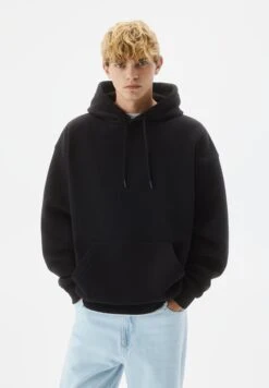 PULL & BEAR Basic Coloured - Felpa Con Cappuccio - Black 13 PULL & BEAR Basic Coloured - Felpa Con Cappuccio - Black -Pull & Bear 7511eb84a05b404aba4494428088d84e