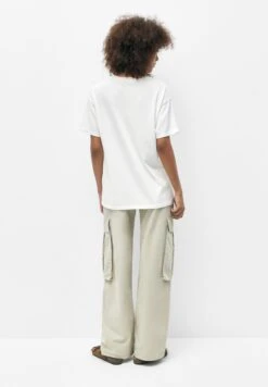 PULL & BEAR Short Sleeve FloralT-Shirt Con StampaWhite Donna T-shirt E Top PUC21D2GA-A11 -Pull & Bear 75b6b37e982141c58ee31ba5cf94b675